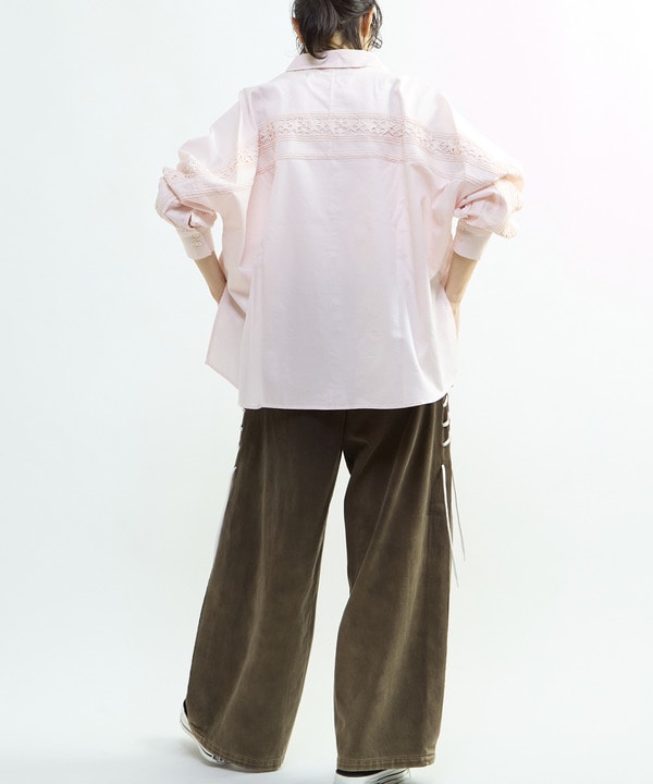 STAR★ LACE OVERSIZED SHIRT 詳細画像 17