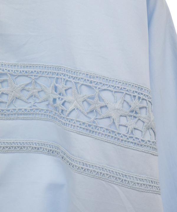 STAR★ LACE OVERSIZED SHIRTS 詳細画像 6