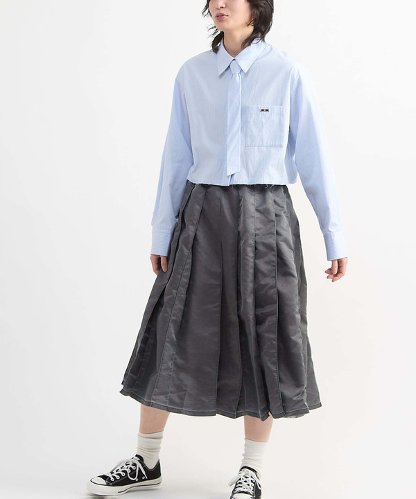【HL】DETACHABLE TIE CROPPED SHIRT 詳細画像 4