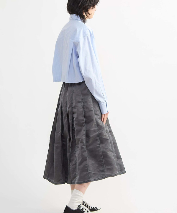 【HL】DETACHABLE TIE CROPPED SHIRT 詳細画像 6