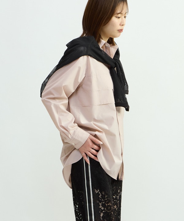 TUCK CUT-OFF BOX SHIRT 詳細画像 ピンク 1