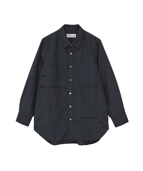 TUCK CUT-OFF BOX SHIRT 詳細画像 ネイビー 1