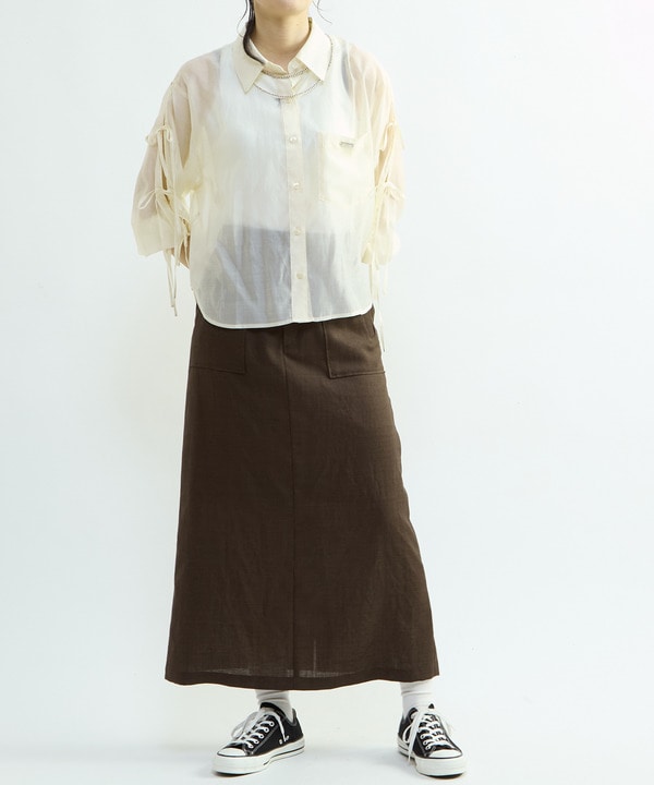 【HL】SHEER RIBBON SHIRT 詳細画像 11