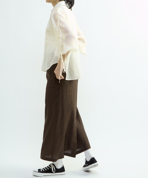 【HL】SHEER RIBBON SHIRT 詳細画像 12