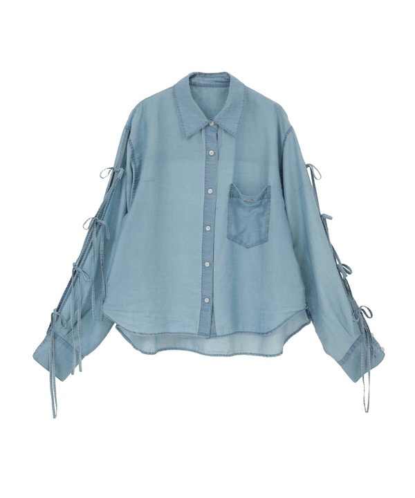 【HL】SHEER RIBBON SHIRT 詳細画像 17