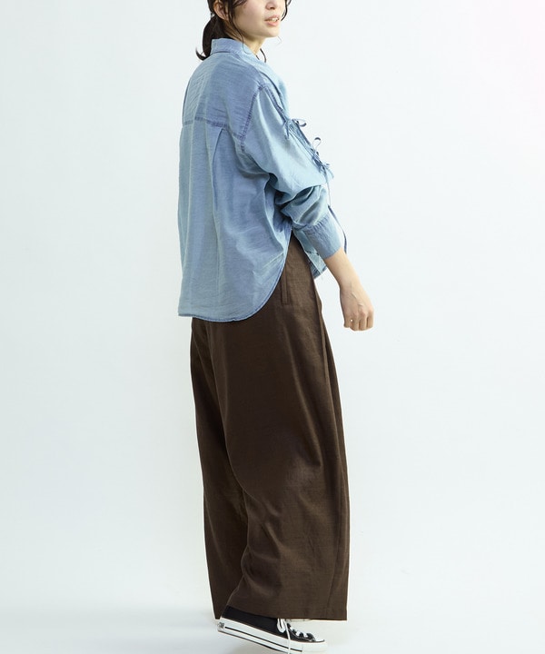 【HL】SHEER RIBBON SHIRT 詳細画像 3