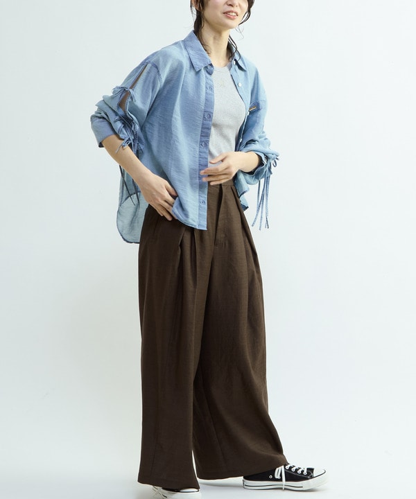 【HL】SHEER RIBBON SHIRT 詳細画像 4