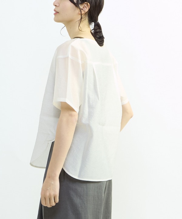 ORGANDY SHEER TEE 詳細画像 ホワイト 1