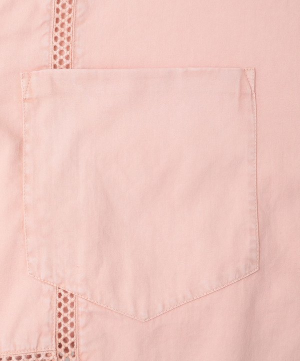 ACID WASHING LACE DOCKING SHIRT 詳細画像 11