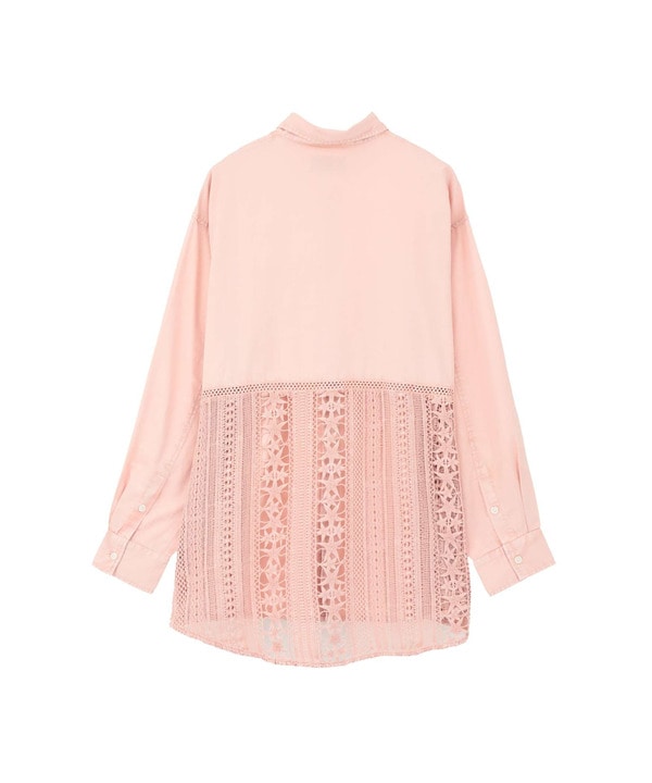 ACID WASHING LACE DOCKING SHIRT 詳細画像 22