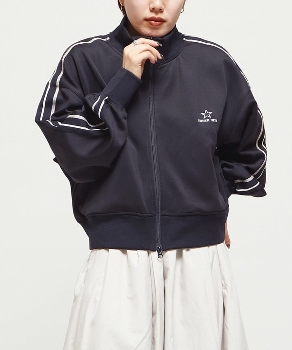 SIDE LINE SHORT TRACK JACKET(WOMEN'S) 詳細画像 チャコールグレー 1
