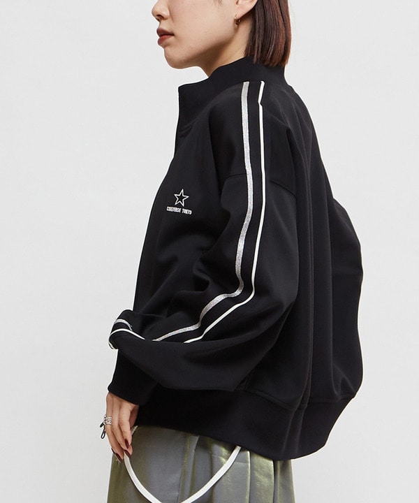 SIDE LINE SHORT TRACK JACKET(WOMEN'S) 詳細画像 ブラック 1