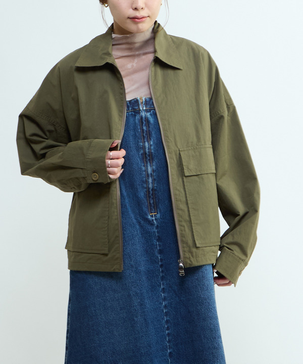 BACK SPINDLE LOGO MILITARY SHIRT JACKET 詳細画像 2