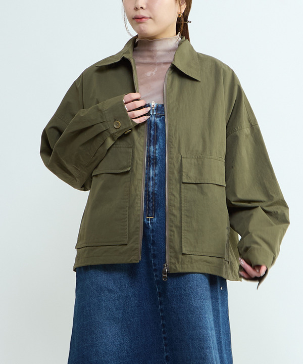 BACK SPINDLE LOGO MILITARY SHIRT JACKET 詳細画像 3
