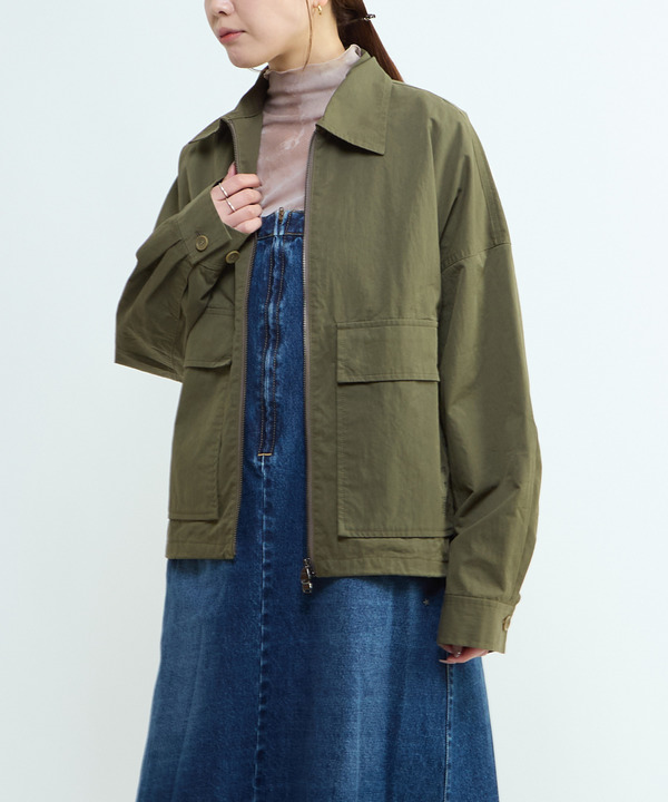 BACK SPINDLE LOGO MILITARY SHIRT JACKET 詳細画像 4