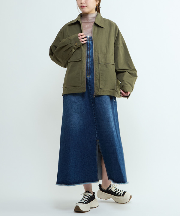 BACK SPINDLE LOGO MILITARY SHIRT JACKET 詳細画像 5