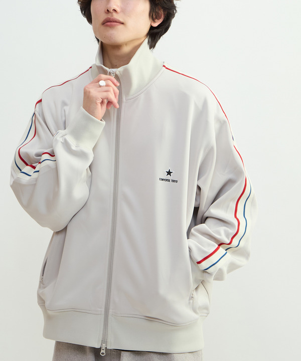 SIDE LINE LOOSE TRACK JACKET(UNISEX) 詳細画像 ライトグレー 1