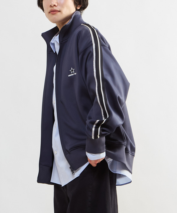 SIDE LINE LOOSE TRACK JACKET(UNISEX) 詳細画像 チャコールグレー 1