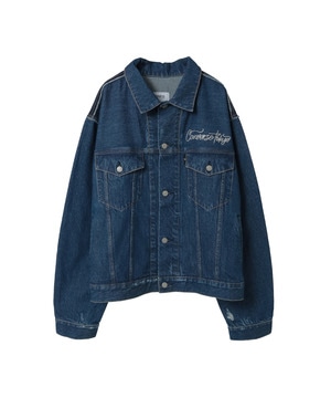 DENIM SWITCHING JACKET
