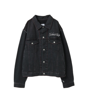 DENIM SWITCHING JACKET
