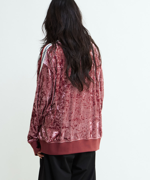 SIDE LINE CRASHED VELOR TRACK JACKET 詳細画像 10