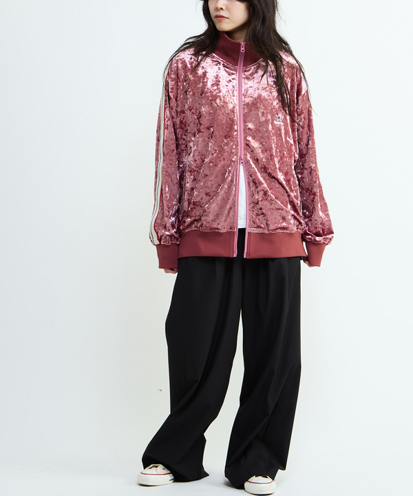 SIDE LINE CRASHED VELOR TRACK JACKET 詳細画像 11