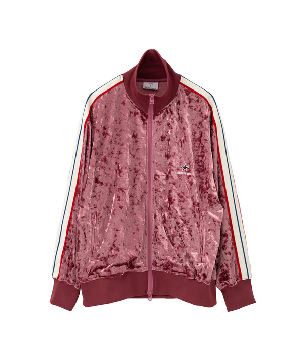 SIDE LINE CRASHED VELOR TRACK JACKET 詳細画像 14