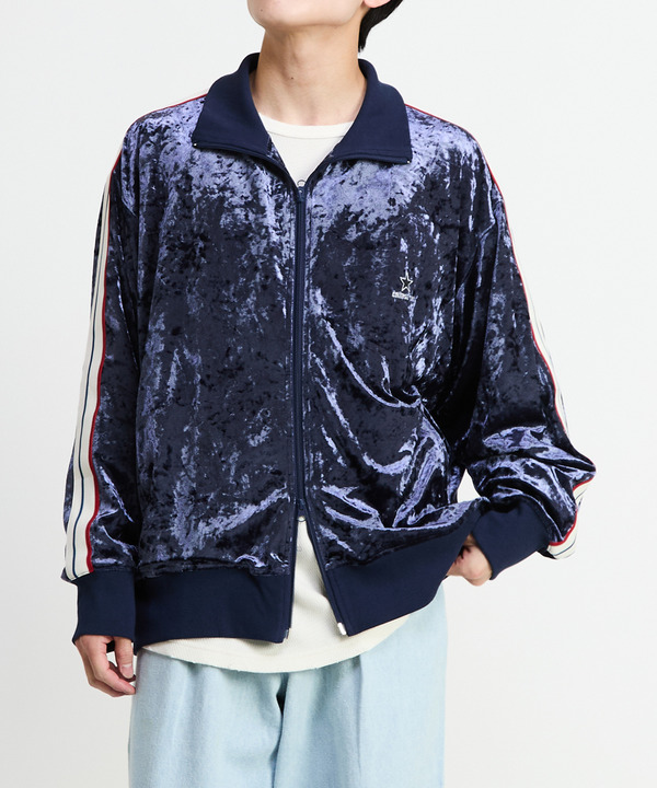 SIDE LINE CRASHED VELOR TRACK JACKET 詳細画像 15