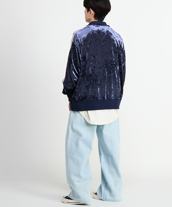 SIDE LINE CRASHED VELOR TRACK JACKET 詳細画像 18