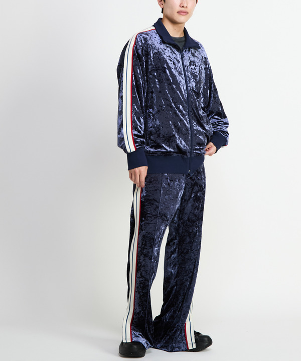 SIDE LINE CRASHED VELOR TRACK JACKET 詳細画像 20