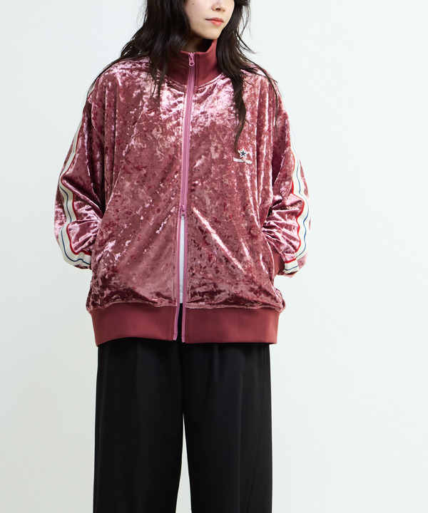 SIDE LINE CRASHED VELOR TRACK JACKET 詳細画像 9