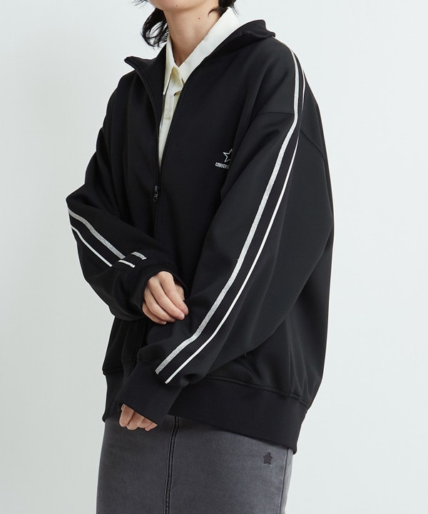 SIDE LINE LOOSE TRACK JACKET(UNISEX) 詳細画像 ブラック 1