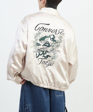 SATIN ZIP-UP BLOUSON