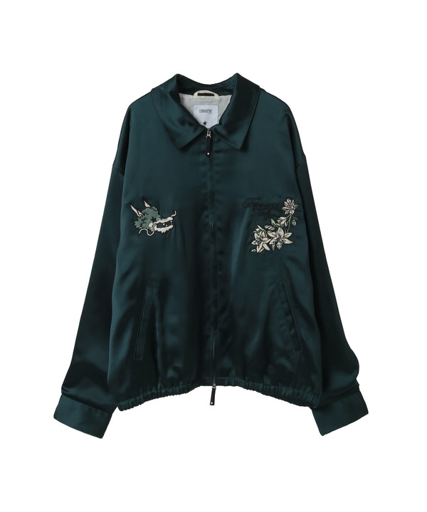 SATIN ZIP-UP BLOUSON 詳細画像 1