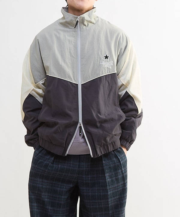 BI-COLOR NYLON JACKET 詳細画像 グレー 1