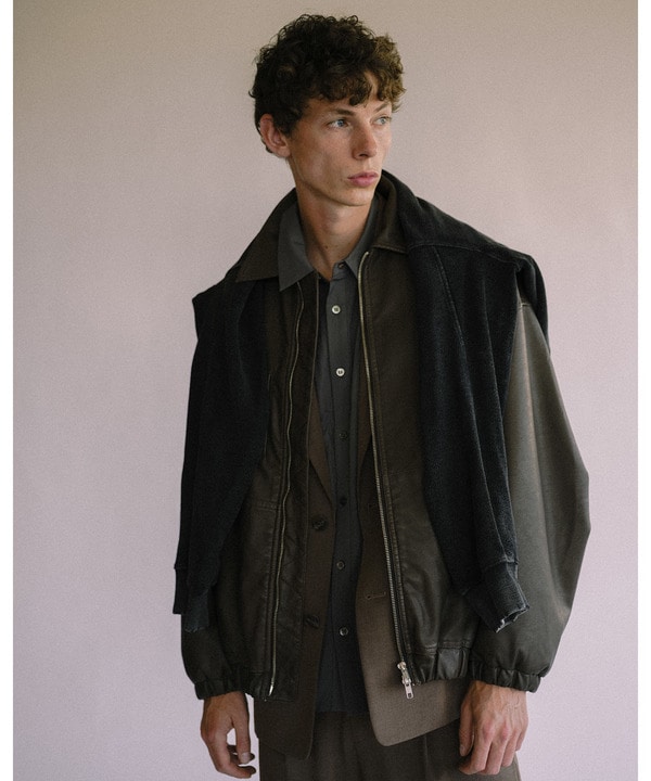 【HL】VINTAGE SYNTHETIC LEATHER BLOUSON 詳細画像 2