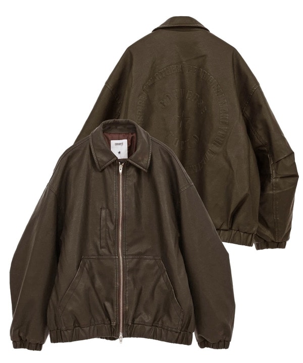 【HL】VINTAGE SYNTHETIC LEATHER BLOUSON 詳細画像 ブラウン 1