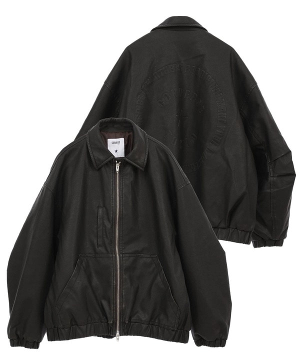 【HL】VINTAGE SYNTHETIC LEATHER BLOUSON 詳細画像 ブラック 1