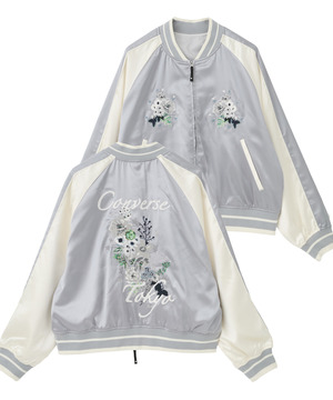 SATIN SHORT SOUVENIR JACKET