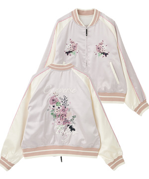 SATIN SHORT SOUVENIR JACKET