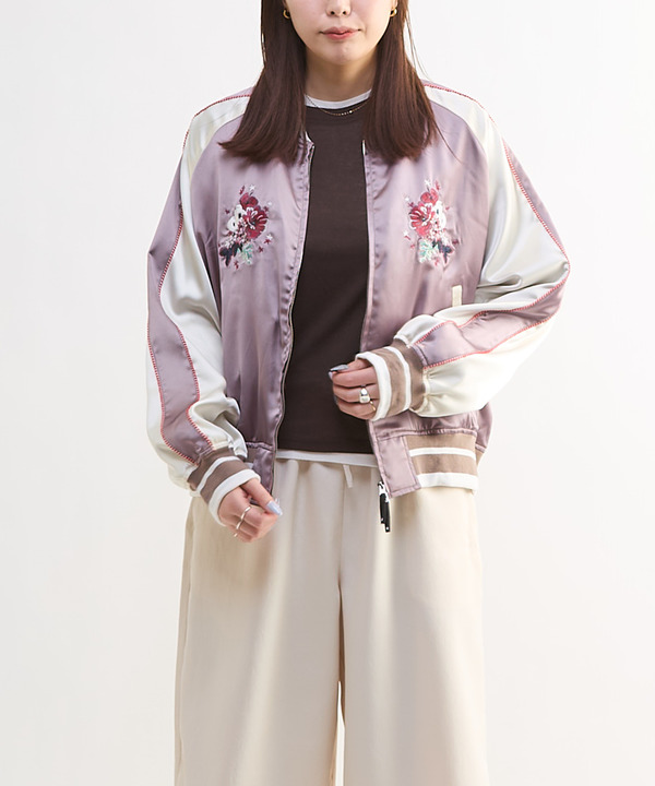 SATIN SHORT SOUVENIR JACKET 詳細画像 2