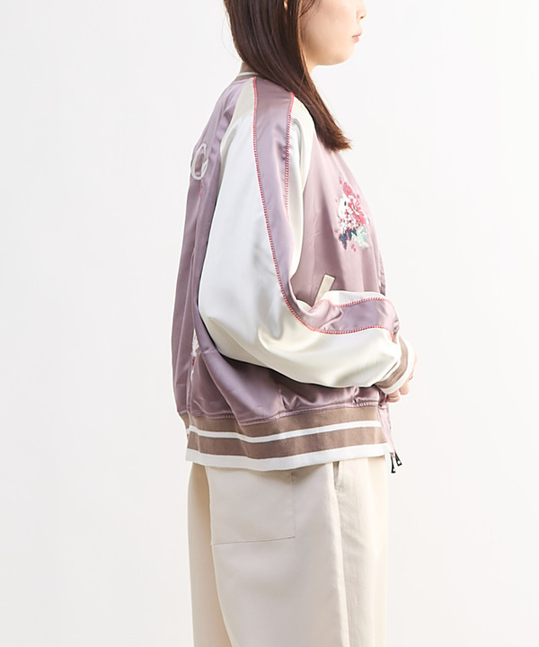 SATIN SHORT SOUVENIR JACKET 詳細画像 4