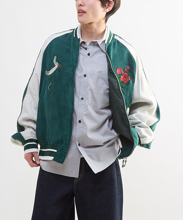 VINTAGE SATIN SOUVENIR JACKET 詳細画像 1