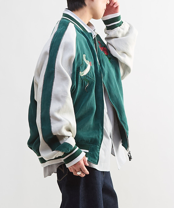 VINTAGE SATIN SOUVENIR JACKET 詳細画像 2