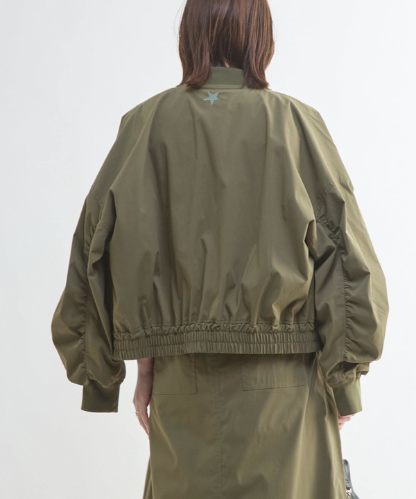 GATHER SLEEVE MILITARY MA-1 JACKET 詳細画像 3