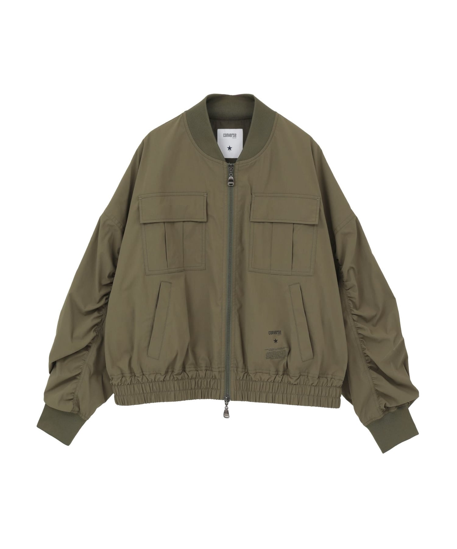 GATHER SLEEVE MILITARY MA-1 JACKET｜CONVERSE TOKYO (コンバース