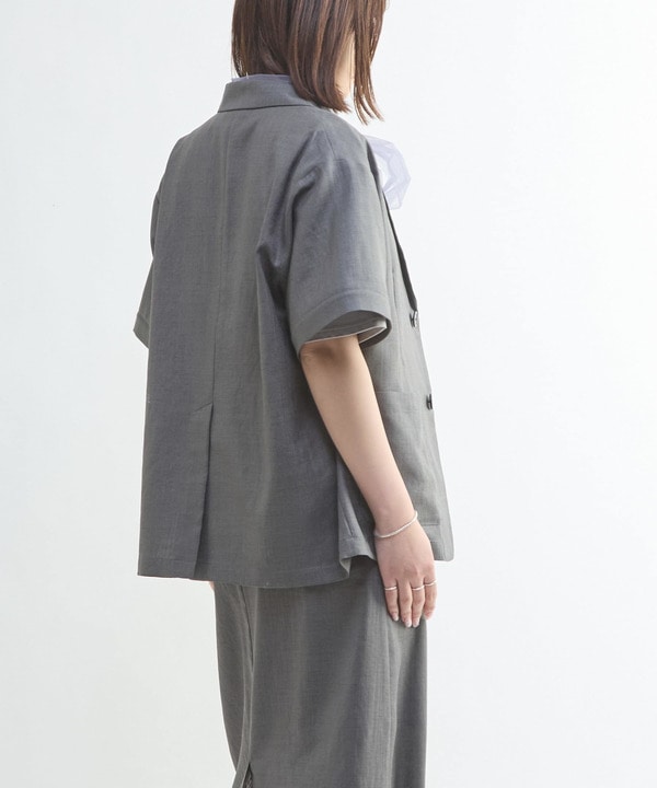 【HL】LINEN LIKE 2WAY TAILORED JACKET 詳細画像 22