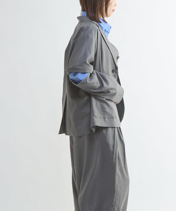 【HL】LINEN LIKE 2WAY TAILORED JACKET 詳細画像 9