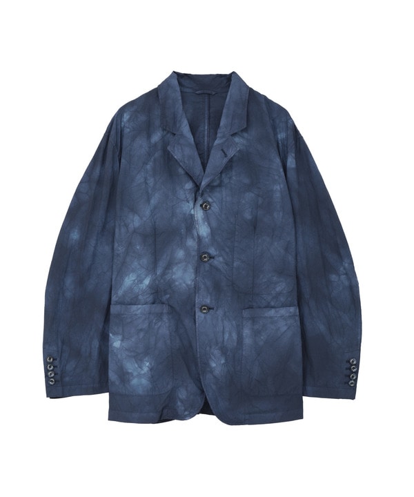 TIE DYED NYLON TAILORED JACKET 詳細画像 ブルー 1