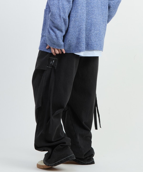 DENIM WIDE CARGO PANTS 詳細画像 1